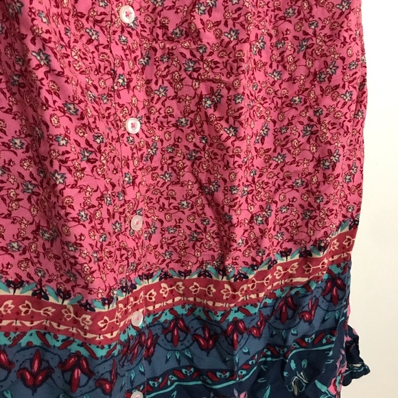 5/$25 Floral Button Front Dress - Picture 2 of 8